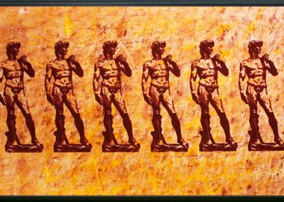 Kunstdruck 6 x Michelangelos David | 100 x 62 cm | 2009 by Andy Mock