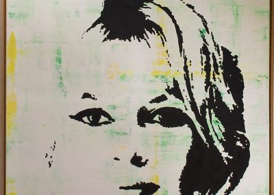 Brigitte Bardot | Öl auf Acryl auf Leinwand | 80 x 80 cm | 2007 by Andy Mock