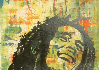 Bob Marley | Acryl auf MDF | 60 x 80 cm | 2003 by Andy Mock