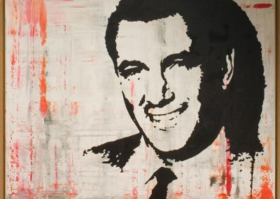 Rock Hudson | Öl auf Acryl auf Leinwand | 80 x 80 cm | 2007 by Andy Mock