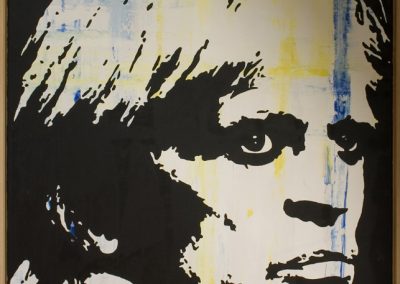 Klaus Kinski | Öl auf Acryl auf Leinwand | 80 x 100 cm | 2007 by Andy Mock