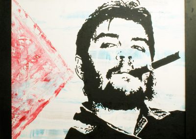 Che Guevera | Öl auf Acryl auf MDF | 82 x 70 cm | 2004 by Andy Mock